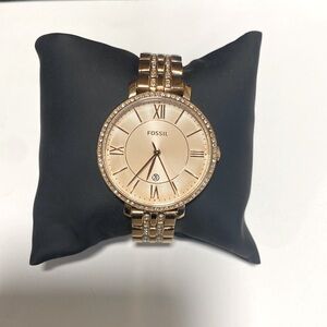 Rose color gold Fossil watch